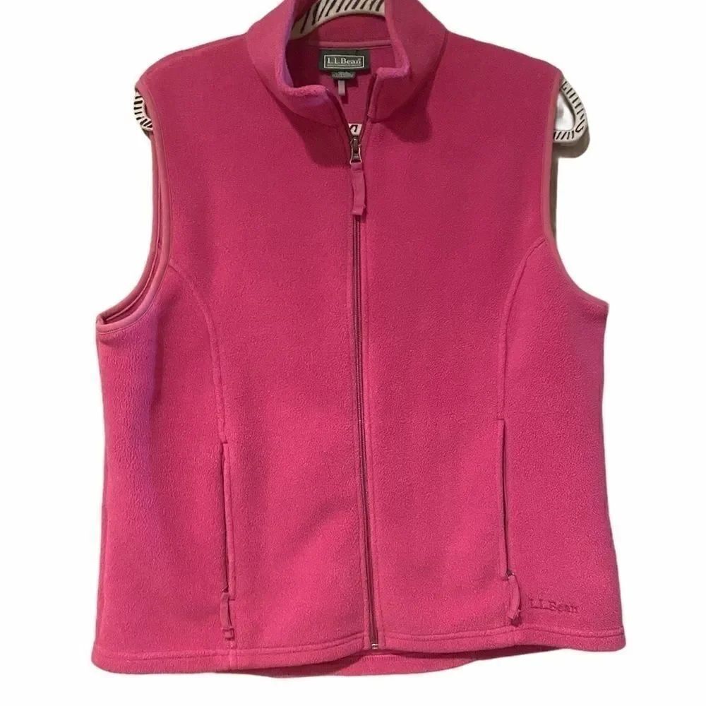 LL BEAN POLARTEC VEST SZ LARGE WINTER VEST ZIP UP Woman’s